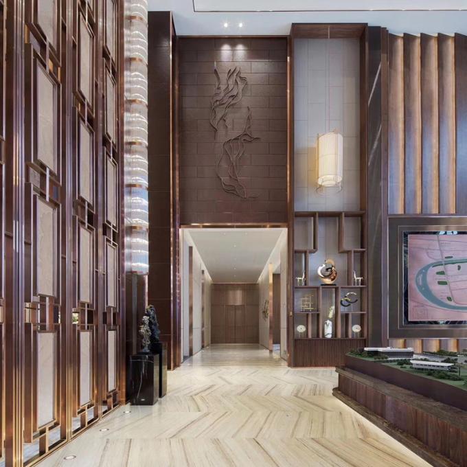 Nhà máy nội thất Bộ phân vùng phòng tùy chỉnh Trung gian sống Bộ phân vùng phòng kim loại Màn hình thép không gỉ & Bộ phân vùng phòng 4