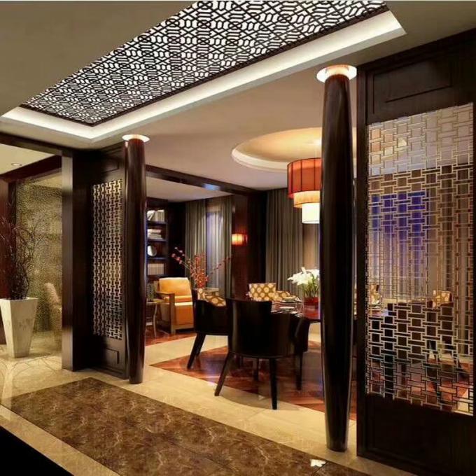 Nhà máy nội thất Bộ phân vùng phòng tùy chỉnh Trung gian sống Bộ phân vùng phòng kim loại Màn hình thép không gỉ & Bộ phân vùng phòng 7