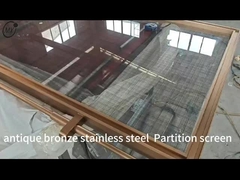 Đồng thủy tinh đánh răng kim loại thép không gỉ màn hình trang trí riêng biệt