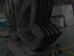 304 thiết kế tùy chỉnh gương Sliver Violet ngoài trời vườn đồ điêu khắc thép không gỉ