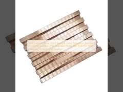304 Custom Rose Gold Bronze Color Vibration Brushed Finishing Surface 316L Stainless Steel Tile Trim For Wall Cladding Nội thất trang trí