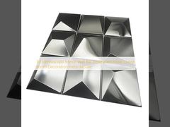 Trang trí tường gương ba chiều lập thể cho quán bar, nhà hàng, khách sạn, phòng khách - Khảm kim loại