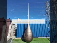 Bạc màu xám vàng sơn tĩnh điện điêu khắc bằng thép không gỉ 316L để trang trí ngoại thất