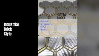 Dải khảm gạch phong cách công nghiệp