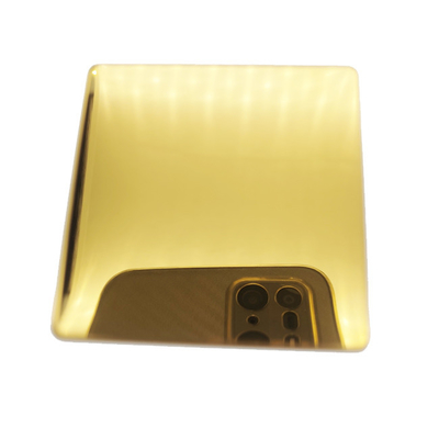 Gương màu vàng Nhật Bản Tấm thép không gỉ Super Mirror Mạ PVD Titan Màu kim loại trang trí