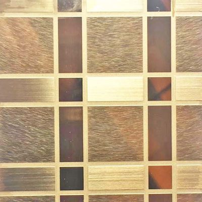 Giá tốt. Mô hình hình chữ nhật Một phần chân tóc được khắc Màu gương Tấm thép không gỉ trực tuyến