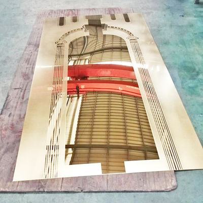 Giá tốt. Phong cách cổ điển Hạt một phần được thổi Khắc màu Gương tấm thép không gỉ trực tuyến