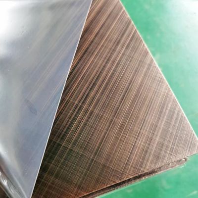 Giá tốt. 304 Rose Gold Color Crosshairline 45 độ đánh răng kết thúc Bảng thép không gỉ với Anti fingerprint trực tuyến