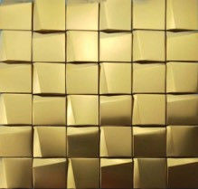 Giá tốt. 48 Gạch khảm thép không gỉ hình thang 3d 293×293mm Trang trí nhà bếp trực tuyến