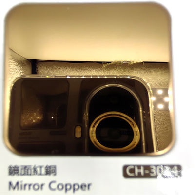 Giá tốt. Tấm thép không gỉ màu có gương hoàn thiện Đồng đỏ 8k với nhiều màu sắc để trang trí trực tuyến