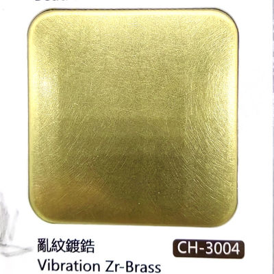 Giá tốt. 2023 Bảng màu thép không gỉ trang trí với nhiều màu sắc Quá trình rung Zr-Brass cho kích thước tùy chỉnh trực tuyến