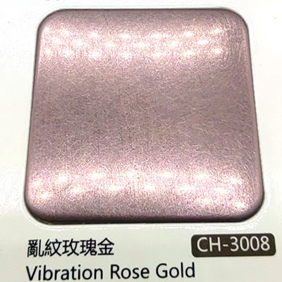 Giá tốt. 304 Rose Gold Color Vibration Brushed Finish Stainless Steel Sheet với lớp phủ nano trực tuyến