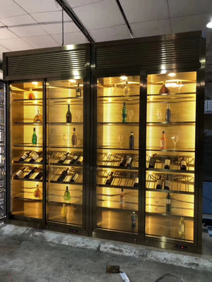 Giá tốt. Tủ rượu bằng thép không gỉ SUS ASTM 304 316L Đồng cổ Hairline Phòng chải nhiệt độ lạnh trực tuyến