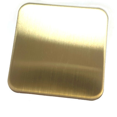 Giá tốt. Champagne màu vàng đánh răng tóc kết thúc 201J1 Stainless Steel tấm với Anti fingerprint trực tuyến