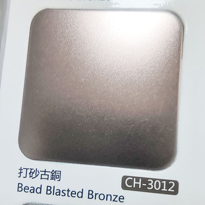 Giá tốt. Vàng màu đỏ Bead Blasted Satin Finish 304 Stainless Steel Sheet với in chống ngón tay cho trang trí sang trọng trực tuyến