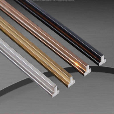 Giá tốt. Metal Brush Stainless Steel Tile Trim U Shape Màu vàng hồng trực tuyến
