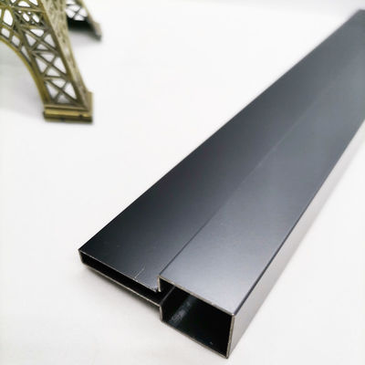 Giá tốt. 15mm 304 Black Bead Blasted Stainless Steel Tile Edge Trim Cho trang trí nhà trực tuyến