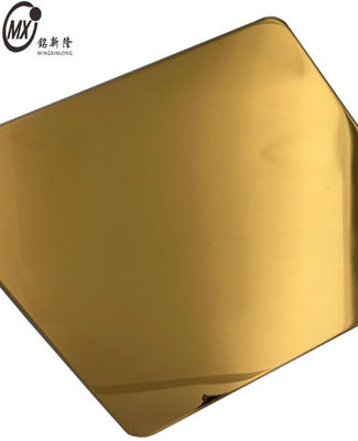 Giá tốt. 304 Dark Gold Mirror PVD Stainless Steel Sheets màu sắc cho tủ trưng bày sang trọng trực tuyến