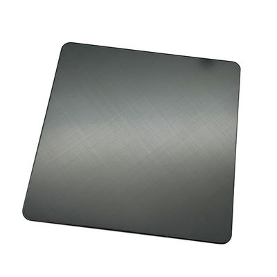 Giá tốt. Super Black Stainless Steel Sheets 45 Cross Hairline Finished 304 Màu Stainless Sheets PVD phủ cho tủ trực tuyến