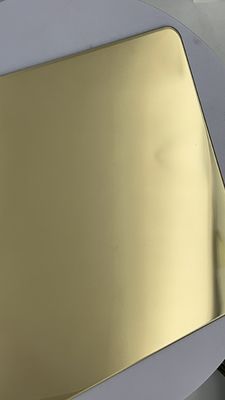 Giá tốt. Kim loại không dệt vải thép không gỉ màu PVD lò Champagne 4ft 8ft tấm trực tuyến