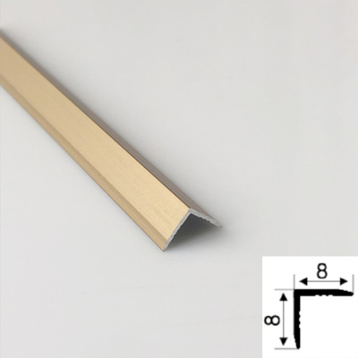 Rose Gold Bronze Color Hairline Finished Surface 316L Stainless Steel Tile Trim For Villa Decoration