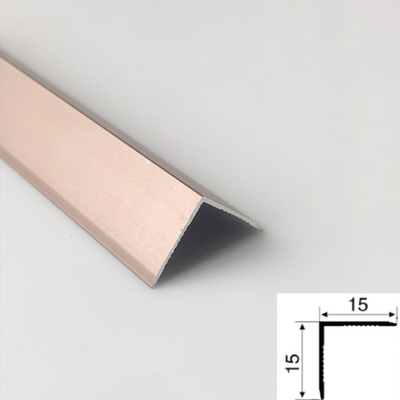 Rose Gold Bronze Color Hairline Finished Surface 316L Stainless Steel Tile Trim For Villa Decoration