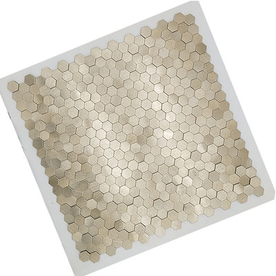 Export  MOQ 10 square Meter  Aluminum Ceramic  201 304 Metal Mosaic Home Club Ktv Bar Wall  Decoration