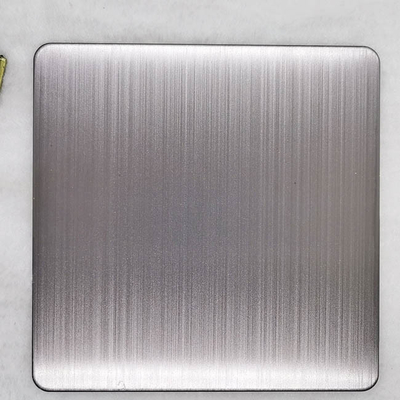 0.35mm Black Brushed Stainless Steel Sheet Hairline