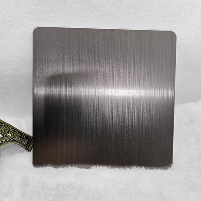 0.35mm Black Brushed Stainless Steel Sheet Hairline