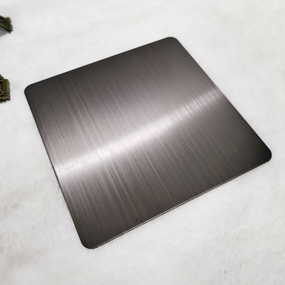 0.35mm Black Brushed Stainless Steel Sheet Hairline
