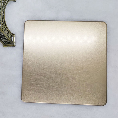 Vibration Champagne-Gold Color Stainless Steel Sheet PVD Plating Titanium