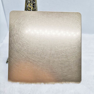 Vibration Champagne-Gold Color Stainless Steel Sheet PVD Plating Titanium
