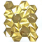 Antiwear Hexagon Thép không gỉ Mosaic Tiles Rose Gold Sapphire Blue JIS