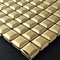 Gạch khảm bằng thép không gỉ PVD vàng khối nhỏ để trang trí tường 30,5x30,5cm