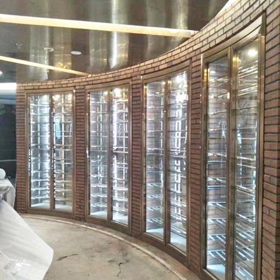 Giá tốt. Tủ làm mát tủ rượu bằng thép không gỉ kim loại Bảng điều khiển cảm ứng 240V 50Hz trực tuyến