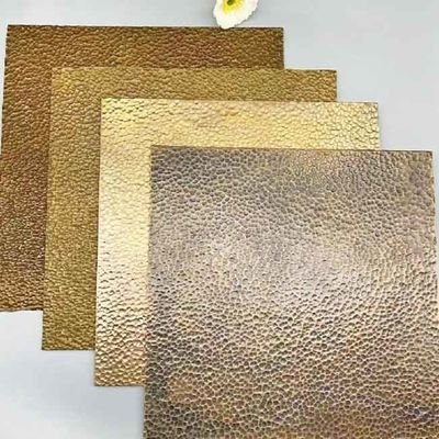 Chất lượng Mẫu búa Màu nghệ thuật Tấm thép không gỉ cho thiết kế nội thất nhà máy sản xuất