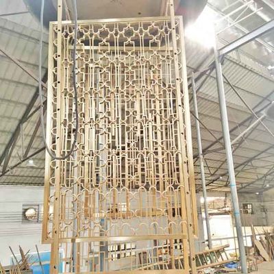 Giá tốt. Bảng phân chia màn hình bằng thép không gỉ 500m Bảng điều khiển phân chia màn hình màu vàng hồng Đồng đen Bàn chải vuông khắc hoa văn trực tuyến