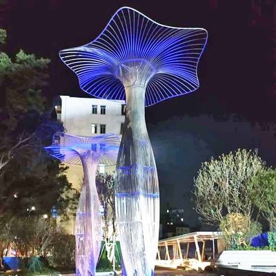 Giá tốt. Vật trang trí vườn nấm kim loại 316l Điêu khắc Độ bền chống gỉ trực tuyến