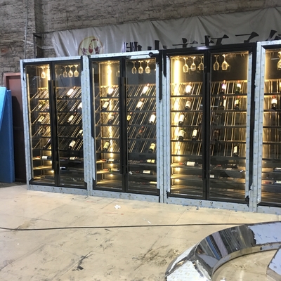 Tủ rượu trang trí bằng thép không gỉ nhiều lớp Highend Nhiệt độ không đổi 304