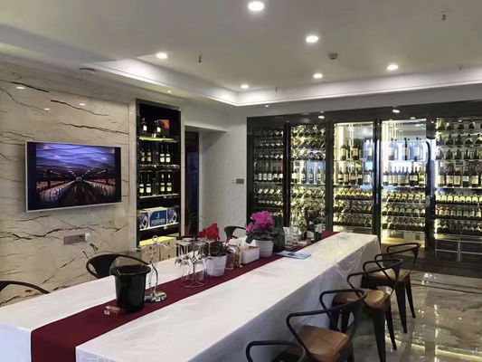 Giá tốt. Trang chủ Tủ bảo quản rượu bằng thủy tinh bằng thép không gỉ sang trọng Tủ rượu nén trực tuyến