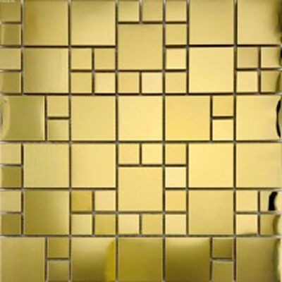 Giá tốt. Khảm kim loại hình vuông bằng thép không gỉ đẹp 48 * 48MM để trang trí phòng khách sạn tại nhà trực tuyến