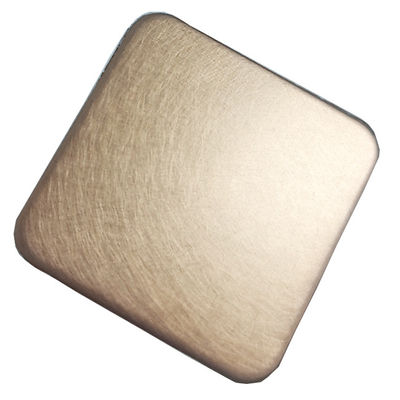 Giá tốt. 300 Series Vibration Copper Nhà sản xuất Bán hàng trực tiếp Bảng màu tùy chỉnh bằng thép không gỉ trang trí trực tuyến