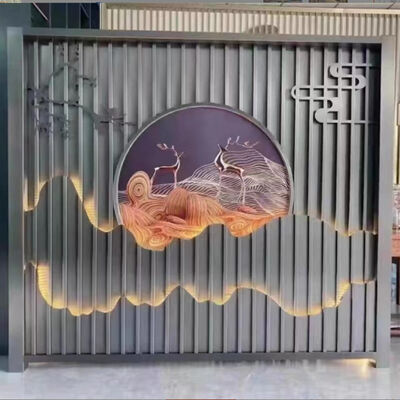 Giá tốt. 3300mm Độ cao Stainless Steel Screen Partition Rockery Background Wall Decoration Khách sạn Villa Nhà ở ngoài trời trực tuyến