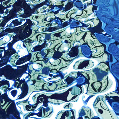 Giá tốt. JIS SUS 304 Sapphire Blue violet Water Ripple Stainless Steel Đĩa trang trí màu sắc tùy chỉnh trực tuyến