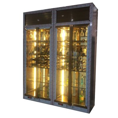 Giá tốt. Custom tempered Glass Stainless Steel Wine Cellar Constant Temperature Cooler Storage Bar Display Cabinet (Bộ trưng bày thanh lưu trữ) trực tuyến