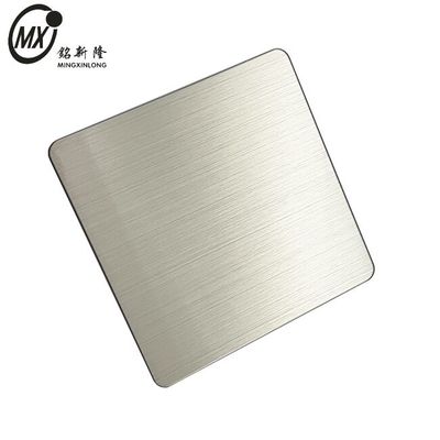 Giá tốt. Hairline Sliver Stainless Steel Sheets Stainless Steel Plate màu cho trang trí nội thất trực tuyến