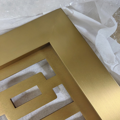 Brushed Gold 304 laser Islamic Stainless Steel Partition For Interior Project
