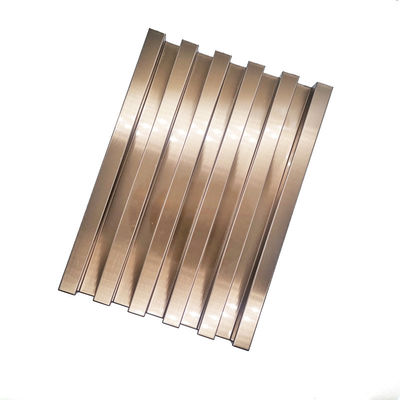 Giá tốt. Màu Stainless Steel Trim Tile Lớp kim loại trang trí lợp lợp cho tường nền trực tuyến