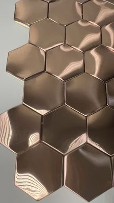 Giá tốt. Nội thất phòng phân vùng 8k gương thép không gỉ Độ dày 1mm vàng hồng trực tuyến