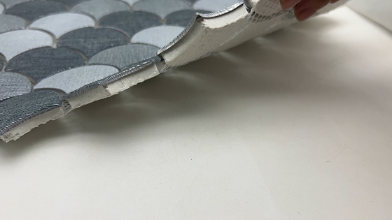 Phân hình Mosaic gạch bề mặt bóng kính Mosaic sus 304 thép không gỉ Mosaic